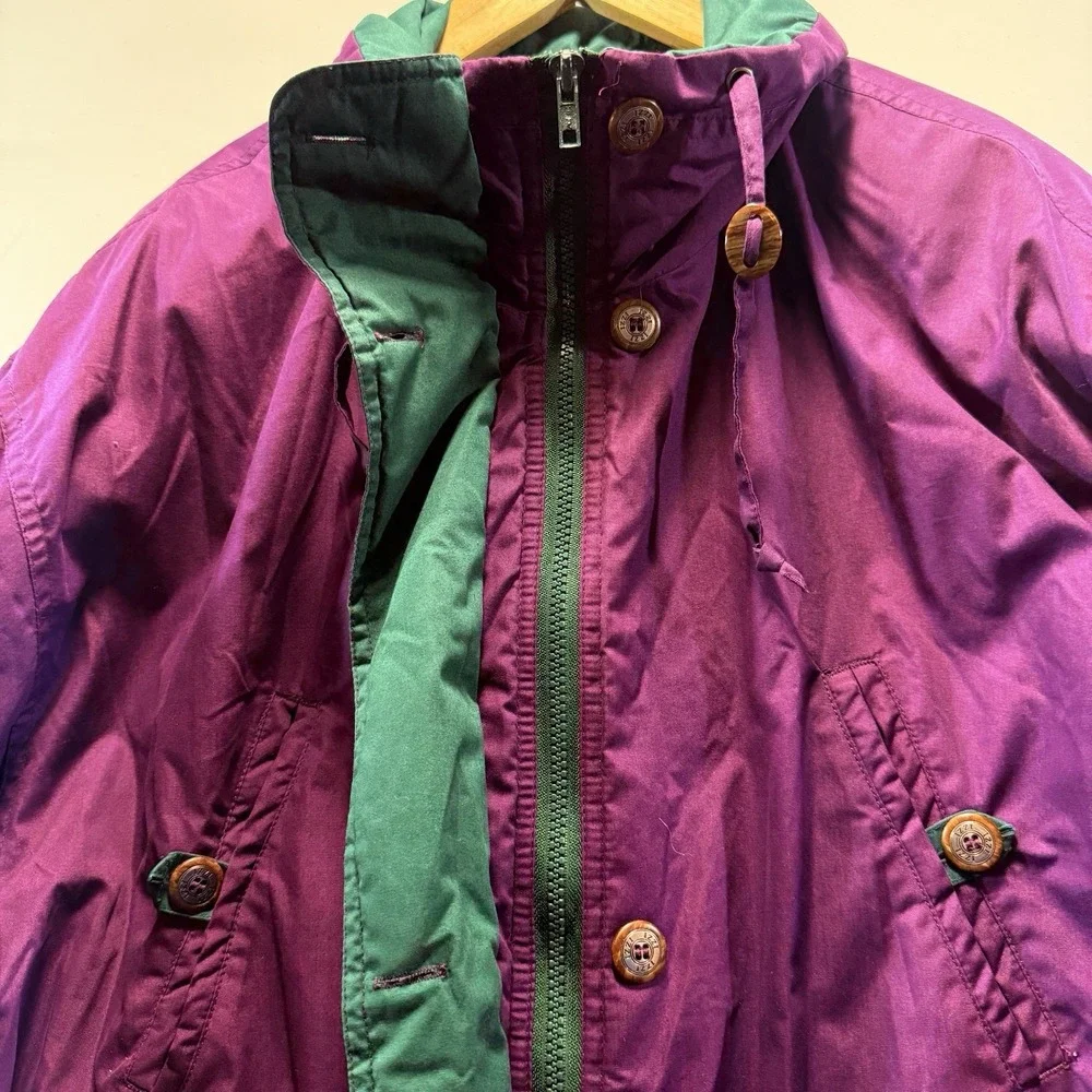 VINTAGE Bomber Jacket Size Medium Izzi Innovations Thermolite Ski Snow Coat - Picture 13 of 16